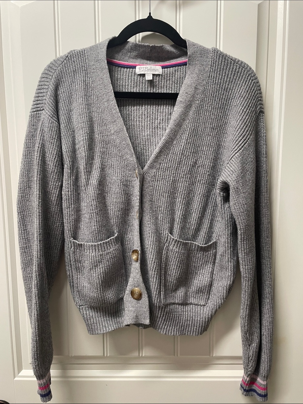 PJ Salvage Women’s Grey Cardigan